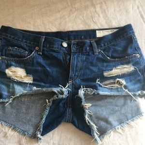 Rag&Bone denim distressed shorts